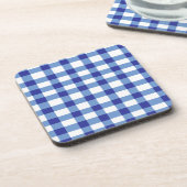 Blue Gingham Onderzetter (Linkerzijde)
