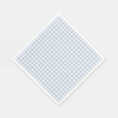 Blue Gingham Paper Napkins Servet (Hoek)