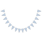 Blue Gingham Party Picnic Bunting Banner (Alle)