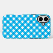 Blue Gingham Pattern Case-Mate iPhone Case (Achterkant (horizontaal))