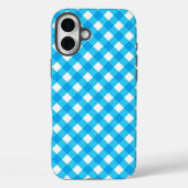 Blue Gingham Pattern Case-Mate iPhone Case (Achterkant)
