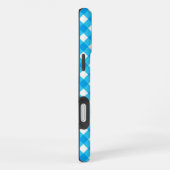 Blue Gingham Pattern iPhone Hoesje (Rechterkant)