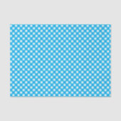 Blue Gingham Pattern Tissuepapier (Voorkant)