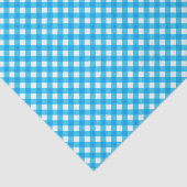 Blue Gingham Pattern Tissuepapier (Detail)