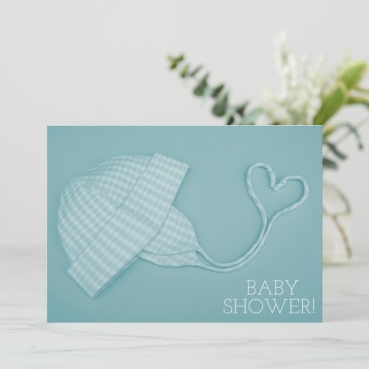 Blue gingham pet kaart (Staand voorkant)