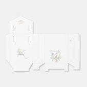 Blue Gingham Peter the Rabbit Baby shower MUTED BL Bedankdoosjes (Uitgevouwen)