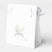 Blue Gingham Peter the Rabbit Baby shower MUTED BL Bedankdoosjes (Achterkant)