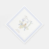 Blue Gingham Peter the Rabbit Baby shower MUTED BL Servet (Hoek)
