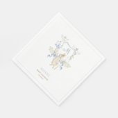 Blue Gingham Peter the Rabbit Baby shower MUTED BL Servet (Hoek)