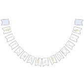 Blue Gingham Peter the Rabbit Baby shower MUTED BL Vlaggetjes (Alle)