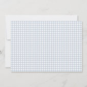 Blue gingham Petite check Baby bedankt (Achterkant)