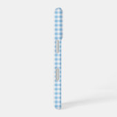 Blue Gingham Phone Case iPhone 16 Hoesje (Rechterkant)