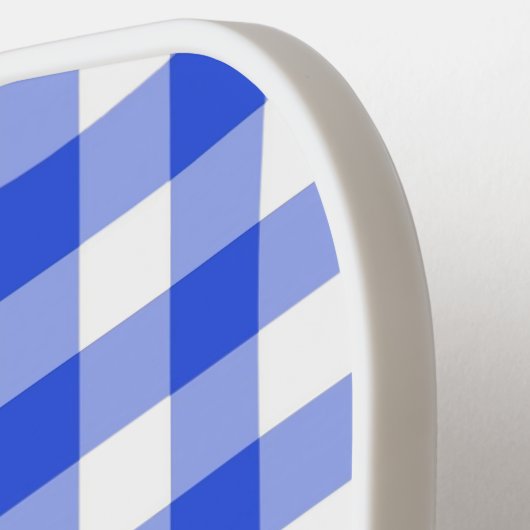 Blue Gingham Pickleball Paddle (Links Detail)