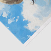 Blue Gingham Prairie Girl Country Découpage Tissuepapier (Detail)