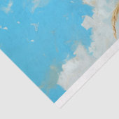 Blue Gingham Prairie Girl Platteland Decoupage Tissuepapier (Detail)