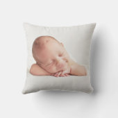 Blue Gingham Rocking Horse Baby Boy Geboortekussen Kussen (Achterkant)