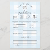 Blue Gingham Rocking Horse Baby Predicted Game (Voorkant)