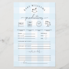 Blue Gingham Rocking Horse Baby Predicted Game