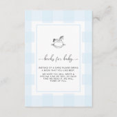 Blue Gingham Rocking Horse Book Request Kaart (Voorkant)
