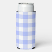 Blue Gingham Seltzer Blikjeskoeler (Seltzer Achterkant)