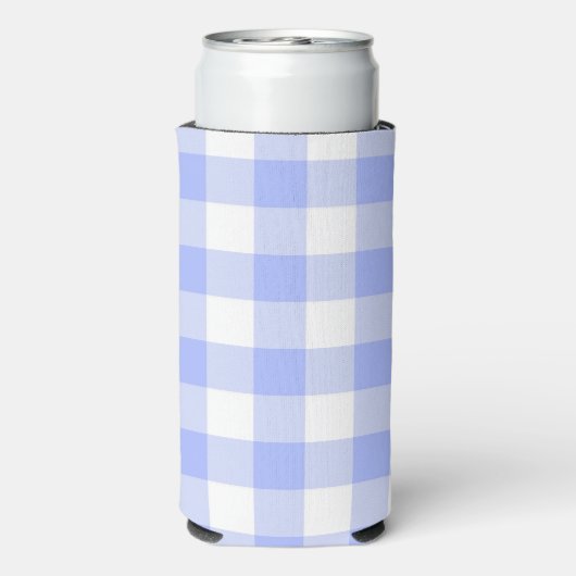 Blue Gingham Seltzer Blikjeskoeler (Seltzer Achterkant)