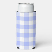 Blue Gingham Seltzer Blikjeskoeler (Seltzer Voorkant)