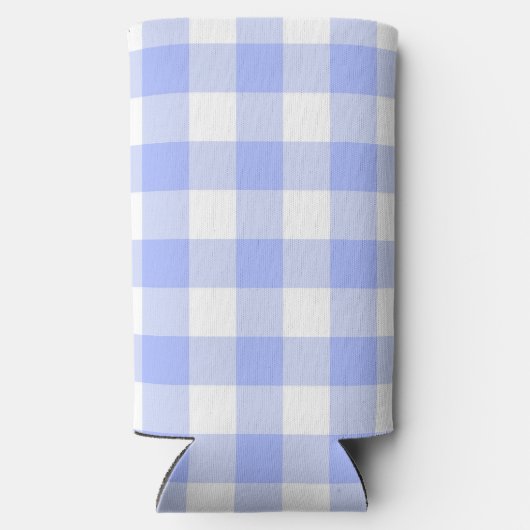 Blue Gingham Seltzer Blikjeskoeler (Achterkant)