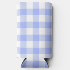 Blue Gingham Seltzer Blikjeskoeler