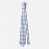 Blue Gingham Serenity Blue Stropdas (Voorkant)