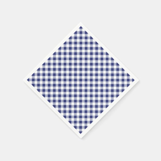 Blue Gingham Servet (Hoek)