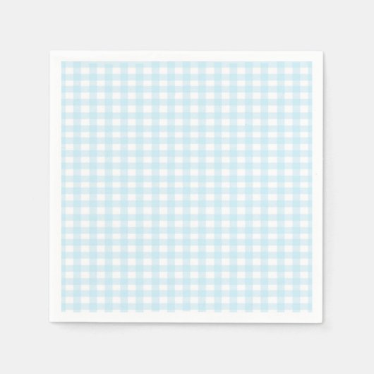 Blue Gingham Servetten (Voorkant)