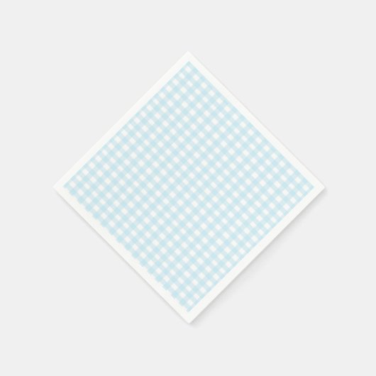 Blue Gingham Servetten (Hoek)
