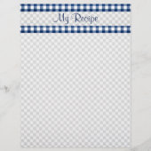 Blue Gingham Stationery (Voorkant)