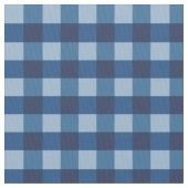 Blue Gingham Stof (Close Up)