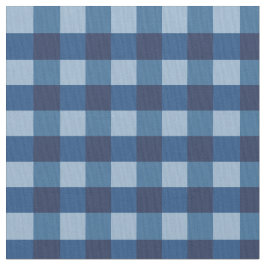 Blue Gingham Stof
