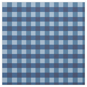 Blue Gingham Stof