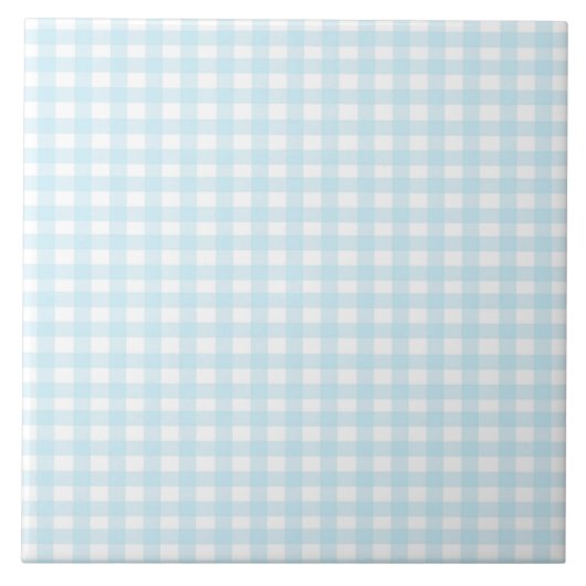 Blue Gingham Tegeltje (Voorkant)