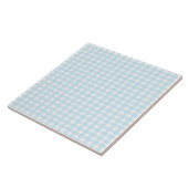 Blue Gingham Tegeltje (Zijkant)