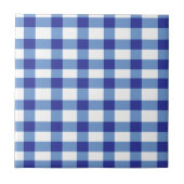 Blue Gingham Tegeltje (Voorkant)