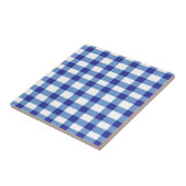 Blue Gingham Tegeltje (Zijkant)