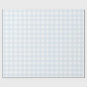 Blue Gingham Wrapping Paper Cadeaupapier (Vlak)