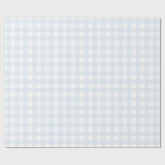 Blue Gingham Wrapping Paper Cadeaupapier (Vlak)