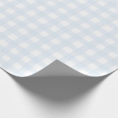 Blue Gingham Wrapping Paper Cadeaupapier (Hoek)
