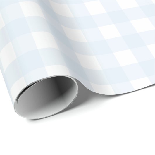 Blue Gingham Wrapping Paper Cadeaupapier (Rol Hoek)