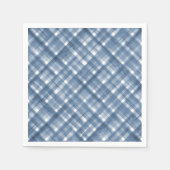 Blue Gingham | Zomer picknick Baby shower servette Servet (Voorkant)