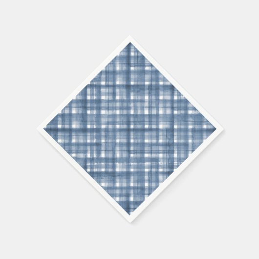 Blue Gingham | Zomer picknick Baby shower servette Servet (Hoek)