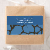 Blue Giraffe Fur Pattern Etiket (Insitu)