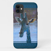 Blue Giraffe iPhone5 Hoesje (Achterkant)