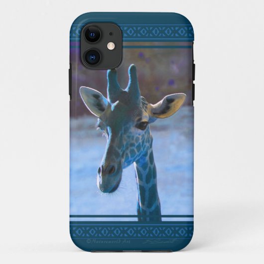 Blue Giraffe iPhone5 Hoesje (Achterkant)