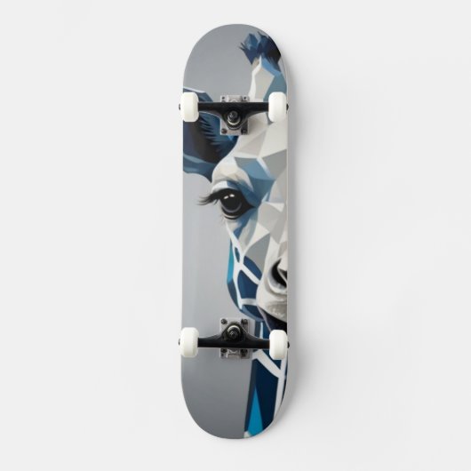 Blue Giraffe Skateboard (Voorkant)